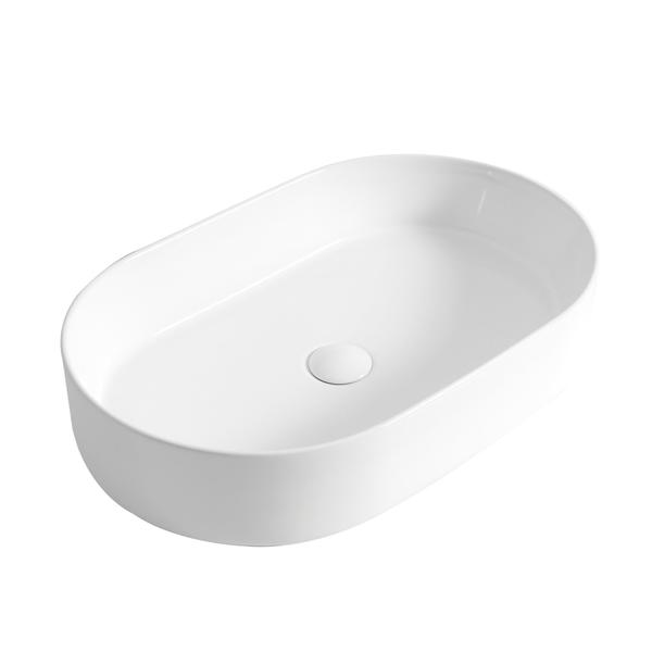 Раковина накладная BelBagno BB1483 50 см белая