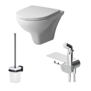 Набор подвесной унитаз с гигиеническим душем AM.PM Gem CK90H0203W