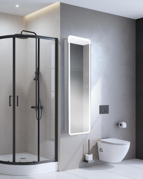 Зеркало шкаф BelBagno Marino SPC-MAR-450/1600-1A-LED-TCH с подсветкой — изображение 7