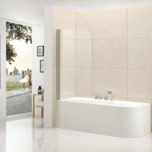 Шторка на ванну Cezares ECO-O-V-11-120/140-C-Cr
