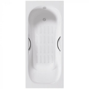 Ванна чугунная Delice Malibu DLR230607R-AS 150x75 с отверстиями под ручки и антискользящим покрытием