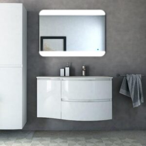 Шкаф-колонна Cezares 40x170 Bianco lucido Vague 44324