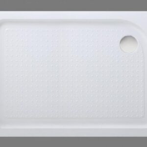 Душевой акриловый поддон 120x80см, левосторонний, белый BelBagno TRAY-BB-AH-120/80-15-W-L