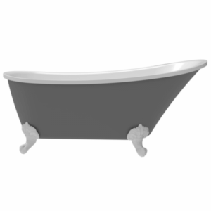 Ванна акриловая Delice Vintage DLR440105Gr 162х69 серая матовая