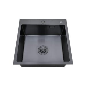 MR-5050BL Набор 3 в 1 РМС (кухонная мойка+ корзина раздвижная+ дозатор врезной)