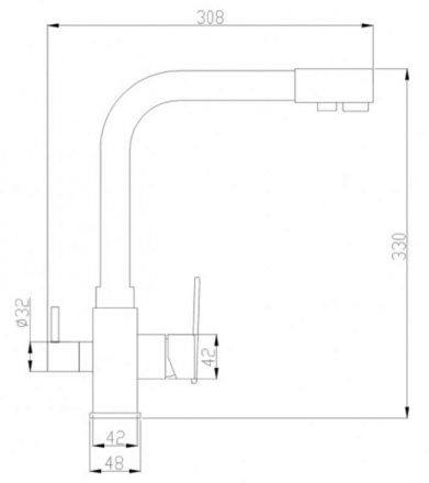 Смеситель для кухни Steel Hammer SH 805 BLACK CR ZORG — изображение 2
