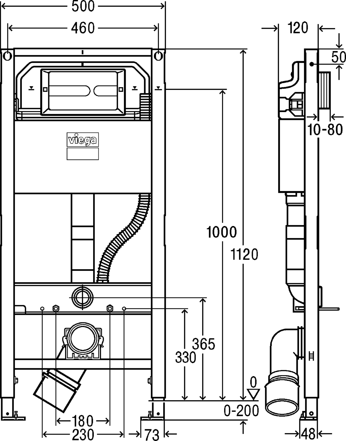 Viega Prevista 792862 Инсталяционный сет с кнопкой Visign for Style 23 — изображение 2
