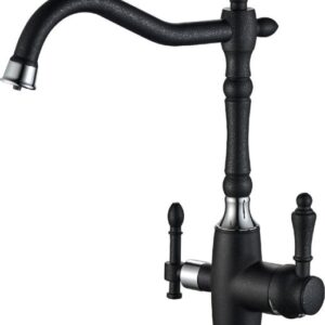 Смеситель для кухни Steel Hammer SH 812 BLACK CR ZORG