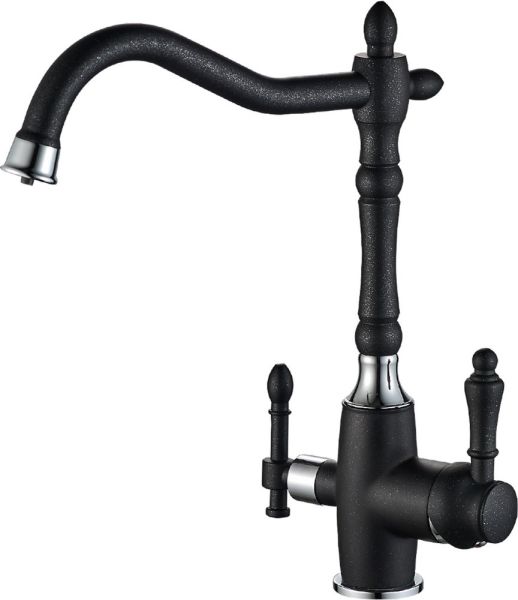 Смеситель для кухни Steel Hammer SH 812 BLACK CR ZORG
