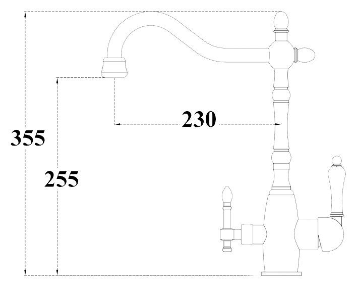 Смеситель для кухни Sanitary ZR 312 YF-50-BR ZORG — изображение 2