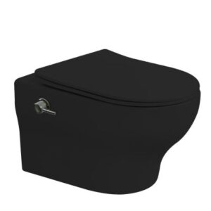 Boheme Подвесной унитаз Fiore 978-SET-2-B безободковый с функцией биде чёрный матовый