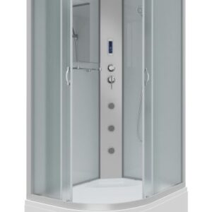 Niagara Душевая кабина NG-2310-14RF с гидромассажем 120x80см серебро/матовое