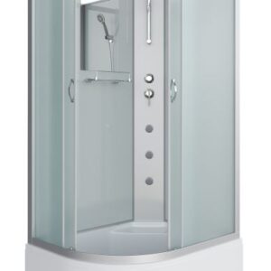 Niagara Душевая кабина NG-2310-14RBKTG с гидромассажем 120x80см серебро/матовое