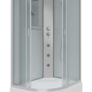 Niagara Душевая кабина NG-2310-14RG с гидромассажем 120x80см серебро/матовое