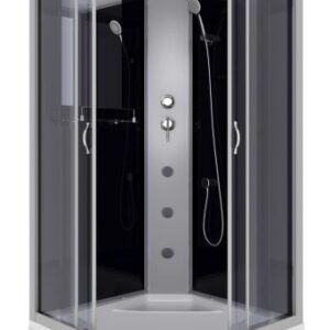 Niagara Душевая кабина NG-2507-14G с гидромассажем 80x80см серебро/тонированное
