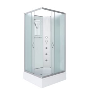 Niagara Душевая кабина Classic 330844QBKG 100x80 см профиль хром стекло матовое