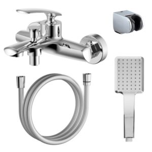 Azario Смеситель для ванны и душа REULEAUX AZ-VWF238296C с ручным душем