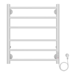Azario Полотенцесушитель электрический PARMA AZ10856W 500/600 6 секций, диммер справа, белый