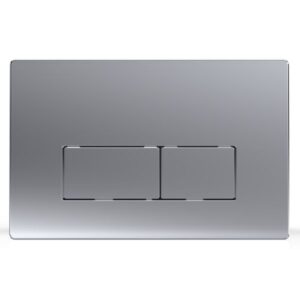 Azario Кнопка смыва KAPRIS AZ-8200-0088/AZ-P58-0110 двойная, квадратная, цвет хром матовый