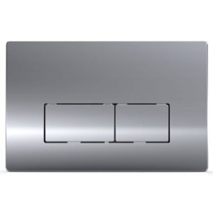 Azario Кнопка смыва KAPRIS AZ-8200-0089/AZ-P58-0120 двойная, квадратная, цвет хром глянец