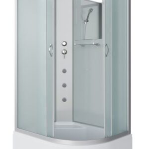 Niagara Душевая кабина NG-2310-14LBKG с гидромассажем 120x80см серебро/матовое