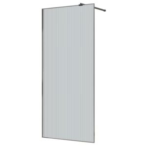 Azario Душевая перегородка Walk-in AZ-271-100-MGR-CRF 100 см профиль графит матовый золото стекло рифлёное