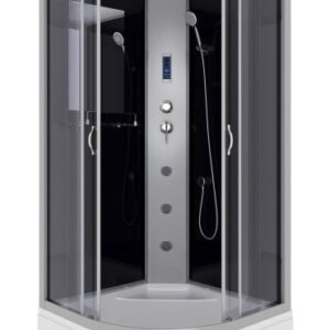 Niagara Душевая кабина NG-2507-14F с гидромассажем 80x80см серебро/тонированное