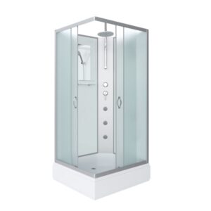 Niagara Душевая кабина Classic 330844QBKTG 100x90 см профиль хром стекло матовое