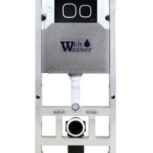 WeltWasser Инсталляция для унитаза WW AMBERG 506 ST + BL 10000008229 Черная кнопка.