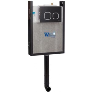 WeltWasser Инсталляция для напольного унитаза WW AMBERG 404 + BL 10000009856 Черная кнопка.