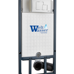 WeltWasser Инсталляция для унитаза WW MARBERG 507 + SE WT 10000011215 Квадратная белая кнопка.