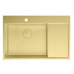 Lemark Кухонная мойка Kezadra 780L 9938150 светлое золото
