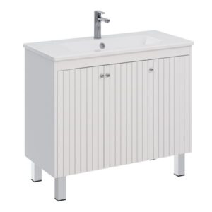 Lemark Тумба под раковину Romance LM07R100T 100 см белый глянец