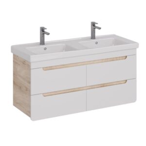 Lemark Тумба под раковину Olivia LM08OL125T 125 см белый глянец