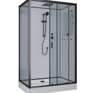 Niagara Душевая кабина Premium NG-6912-01GQR BLACK 120х80 см