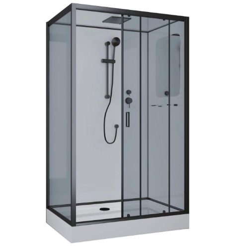 Niagara Душевая кабина Premium NG-6912-01GQR BLACK 120х80 см
