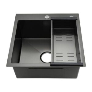 Gappo Мойка для кухни с коландером GS5050-6 чёрный